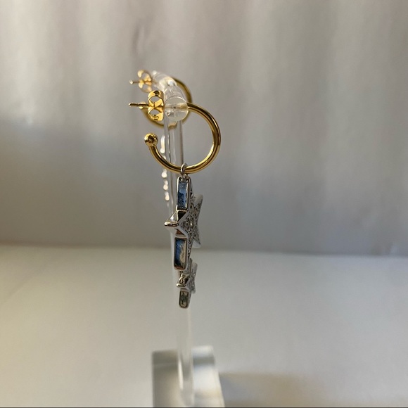 🤩🤩Celine 🤩🤩  Gold and Silver Dangle Drop Earrings - Picture 4 of 8